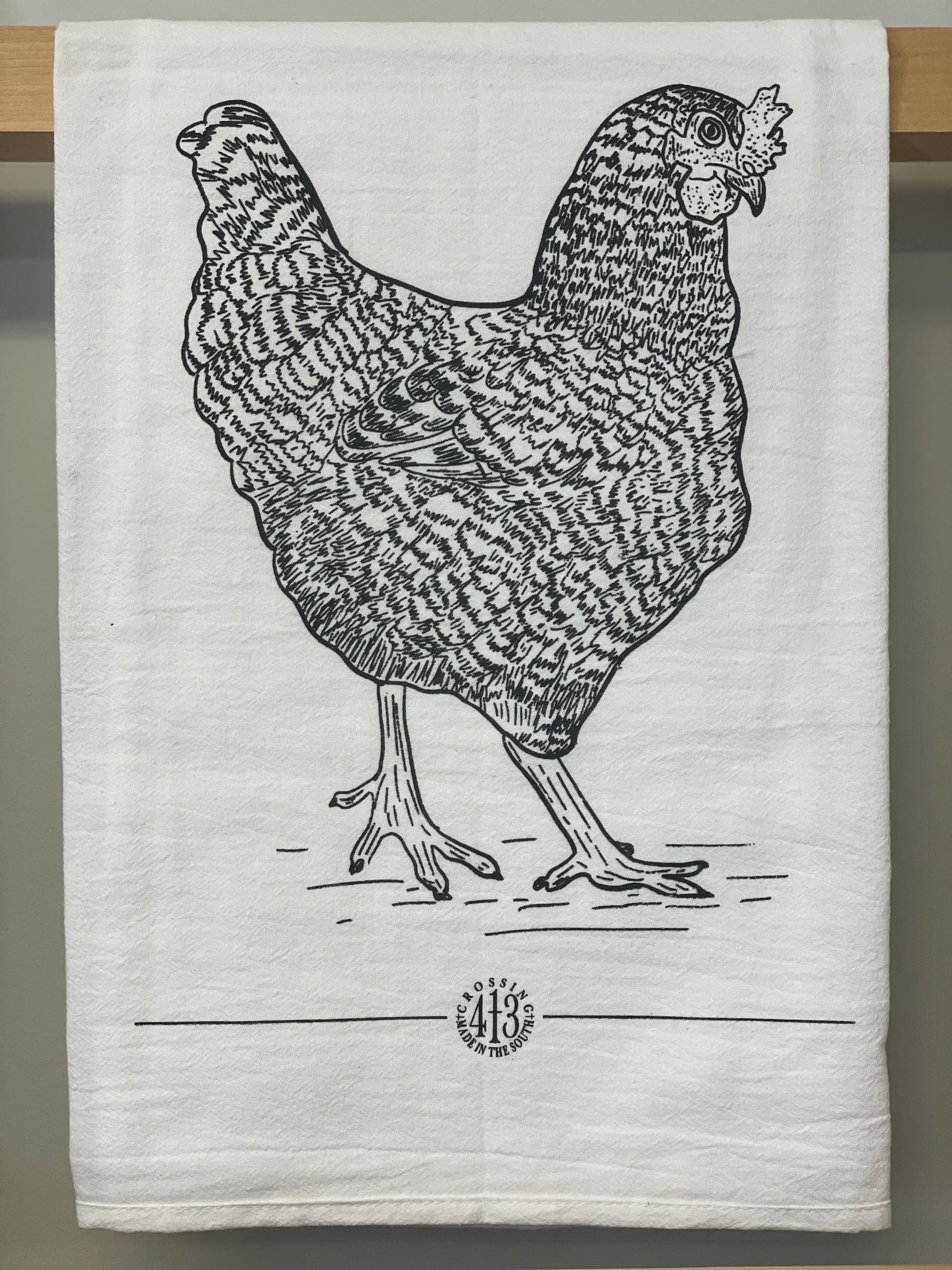 Chicken "Reddy" Tea Towel